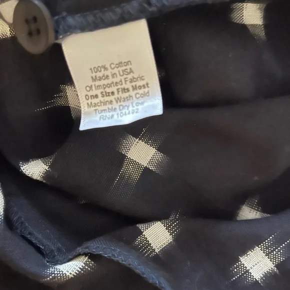 Black drop-shoulder 100% cotton button-down shirt - Picture 4 of 4